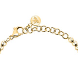 talismani bracelet heart steel yellow gold plated agat grn 16+3cm