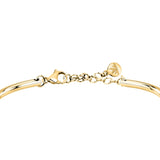 morellato 18k gold plated cerchi bangle stainless steel 6cm green cz
