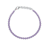 sector woman jewels tennis collection lavendar stone set bracelet