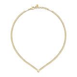 morellato 18k gold plated gioia necklace stainless steel yg crystal 38+4cm