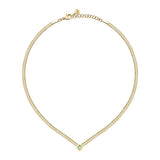 morellato 18k gold plated gioia necklace stainless steel yg crystal 38+4cm