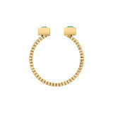 morellato 18k gold plated gioia ring stainless steel yg crystal sz16