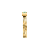 morellato 18k gold plated gioia ring stainless steel yg crystal sz16