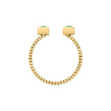 morellato 18k gold plated gioia ring stainless steel yg crystal sz18