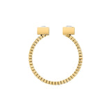 morellato 18k gold plated gioia ring stainless steel yg crystal sz18