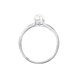 perla ring 925 silver pearl with cz 120m
