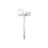perla ring 925 silver pearl with cz 140n+