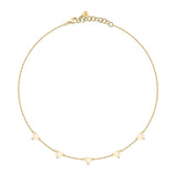 morellato 18k gold plated trilliant necklace  triangle  38+4cm