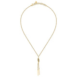 morellato 18k gold plated torchon pendant  with crystals  38+4cm