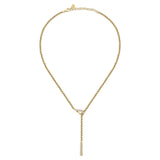 morellato 18k gold plated design necklace stainless steel yg crystal 40+5cm