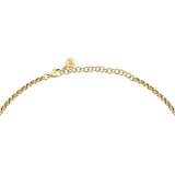 morellato 18k gold plated design necklace stainless steel yg crystal 40+5cm