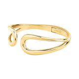 morellato 18k gold plated design bangle stainless steel yg 60x50mm