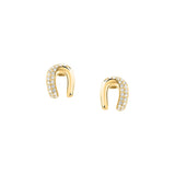 morellato 18k gold plated design earring stainless steel yg crystal 13x10mm