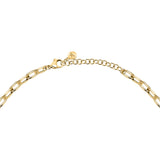 morellato 18k gold plated intrecci necklace stainless steel yg crystal 40+5cm