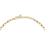 morellato 18k gold plated intrecci necklace stainless steel yg crystal 40+5cm