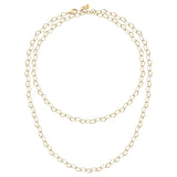 morellato 18k gold plated intrecci necklace stainless steel yg 90cm