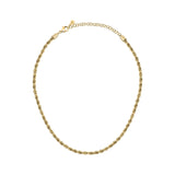 morellato 18k gold plated intrecci necklace stainless steel yg 38+7cm