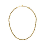 morellato 18k gold plated intrecci necklace stainless steel yg 42+3cm