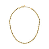 morellato 18k gold plated intrecci necklace stainless steel yg 42+3cm