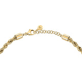 morellato 18k gold plated intrecci necklace stainless steel yg 42+3cm