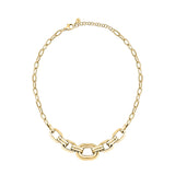 morellato 18k gold plated vintage bold necklace stainless steel gold plated chain 40+5cm
