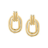 morellato 18k gold plated vintage bold earrings stainless steel gold plated 2.9cm