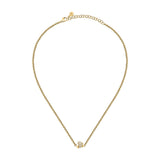 morellato 18k gold plated legame neckl ss yg crystal white 40+5cm