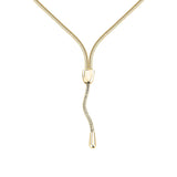 morellato 18k gold plated onda neckl ss yg 40+5cm