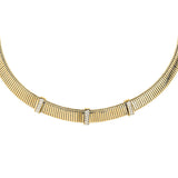 morellato 18k gold plated onda necklace stainless steel gold plated crystal 38+7cm