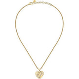 morellato 18k gold plated battito neckl ss yg heart crystal 40+5cm
