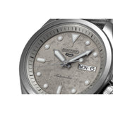 seiko seiko 5 sports concrete  automatic silver dial, 40mm, 10bar, nylon  watch