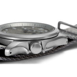 seiko seiko 5 sports concrete  automatic silver dial, 40mm, 10bar, nylon  watch