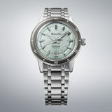 seiko presage style 60s in ice green bracelet watch