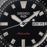 seiko 5 sports skx redux in kuro black dial bracelet watch