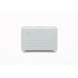 ogon stockholmv2 silver aluminium credit card holder  metal lock