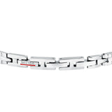 sector jewels basic bracelet brushed & shiny ss 19+3cm