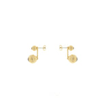 areal plisse crystal ball drop earring