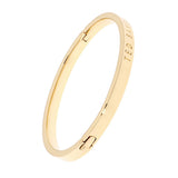 clemina: hinge metallic bangle gold