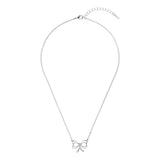 lahri: small heart bow pendant silver/crystal