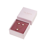 ted baker-: crystal heart gift set rose gold