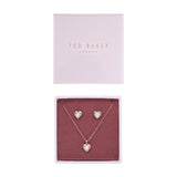 ted baker-: crystal heart gift set rose gold