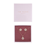 ted baker-mini button gift set rose gold silver glitter