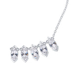 ilsaa: arctic crystal necklace silver