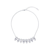 ilsaa: arctic crystal necklace silver