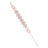 incaa: arctic crystal bracelet rose gold