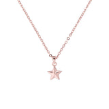 shona: shooting star pendant rose gold