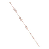 ted baker-: solitaire bow bracelet rose gold