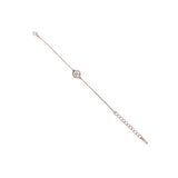 brenna: mother of pearl bracelet button rose gold