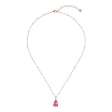 ted baker cashell: crystal candy teardrop rose gold pendant