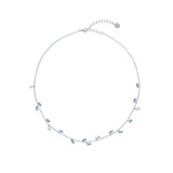 ted baker-crystal vine choker silver blue crystal